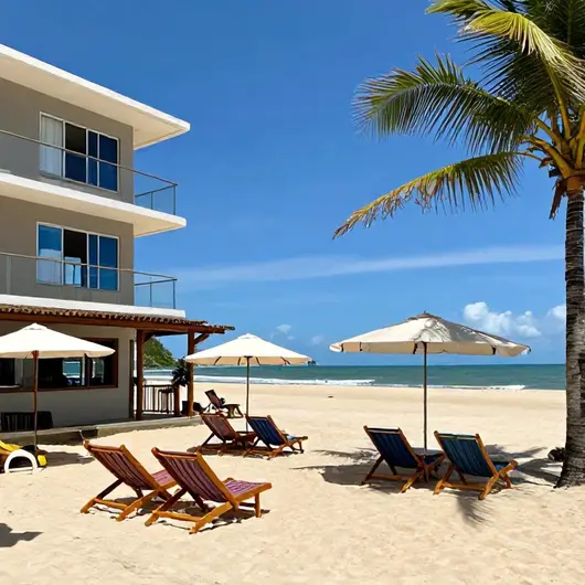 Apartamento pé na areia: Sua Casa na Praia do Tombo